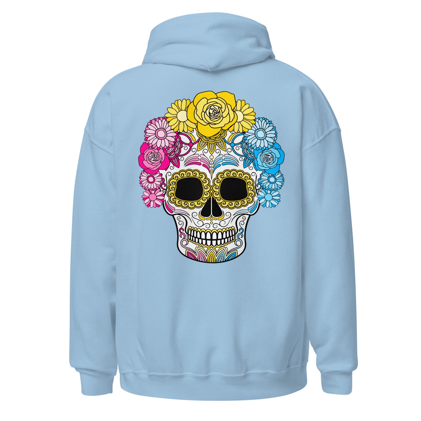 Pansexual Day of the Dead Mask Hoodie Sweatshirt