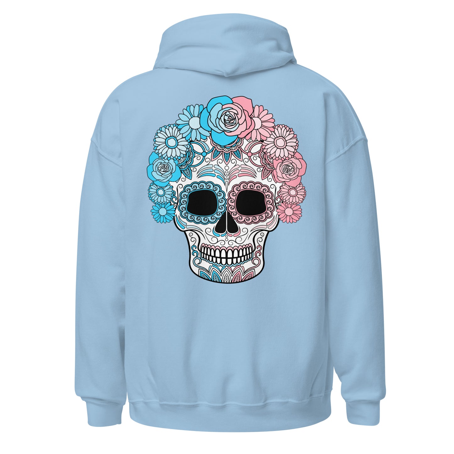 Trans Day of the Dead Mask Hoodie Sweatshirt