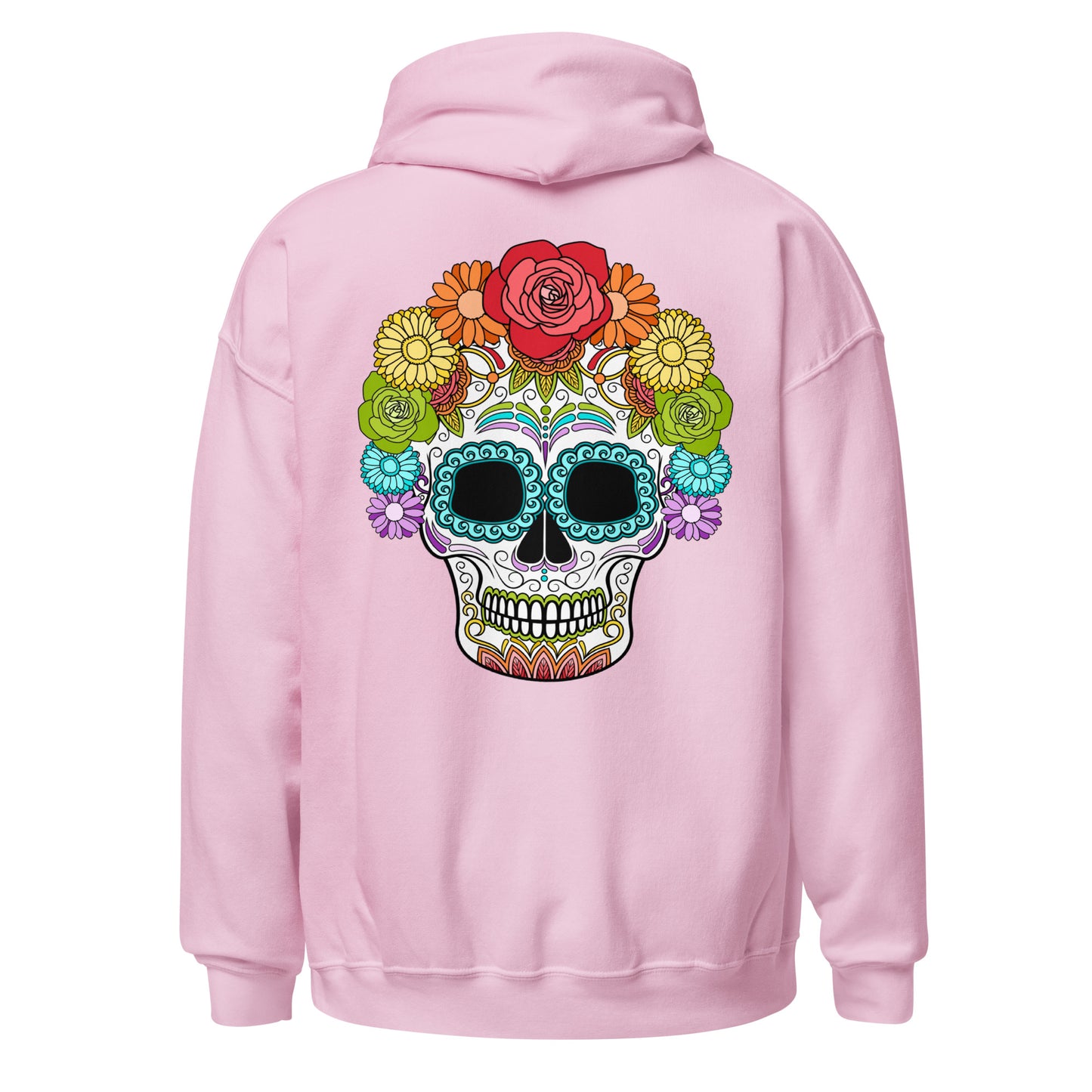 Rainbow Day of the Dead Mask Hoodie Sweatshirt