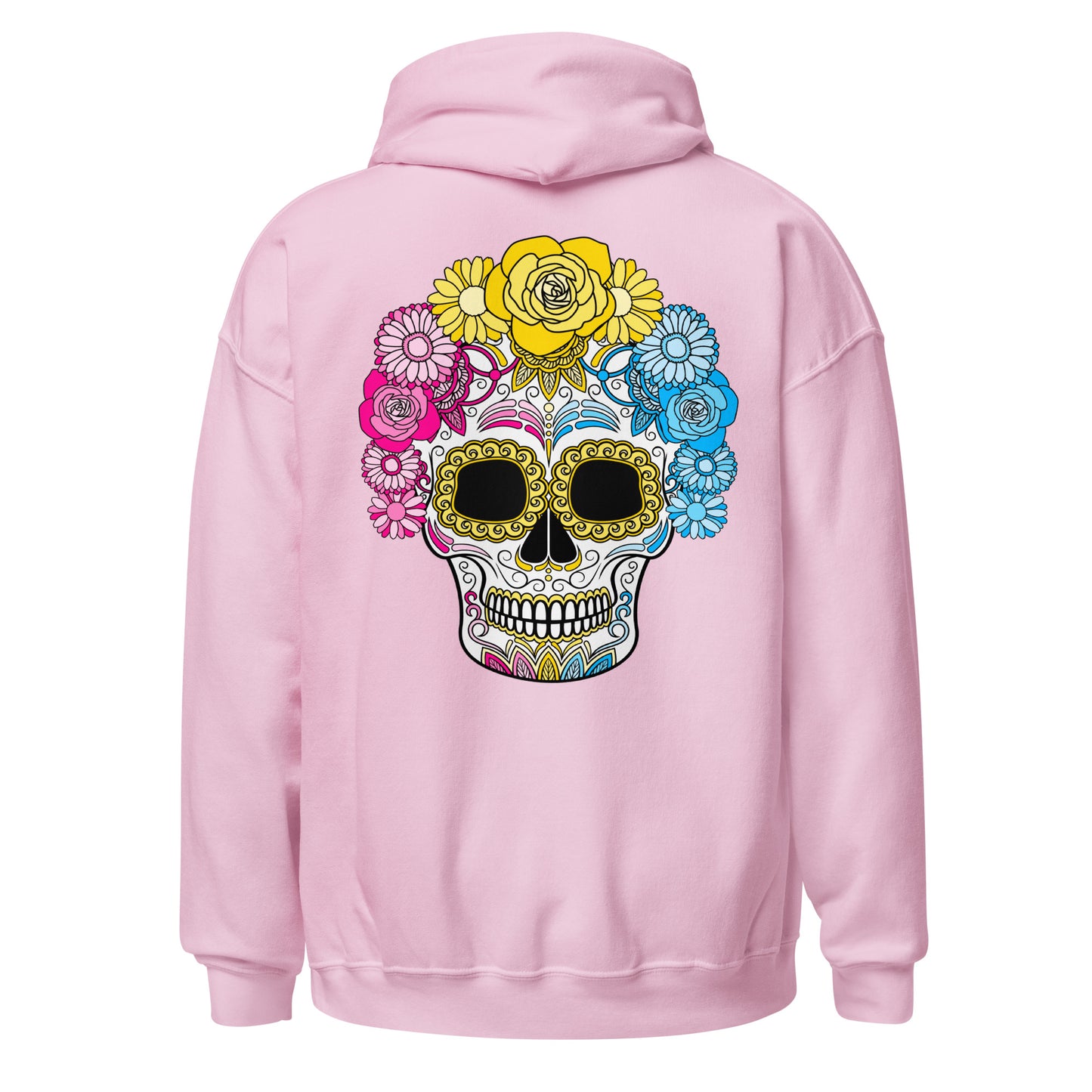 Pansexual Day of the Dead Mask Hoodie Sweatshirt