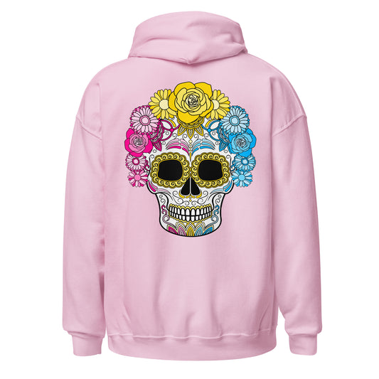 Pansexual Day of the Dead Mask Hoodie Sweatshirt
