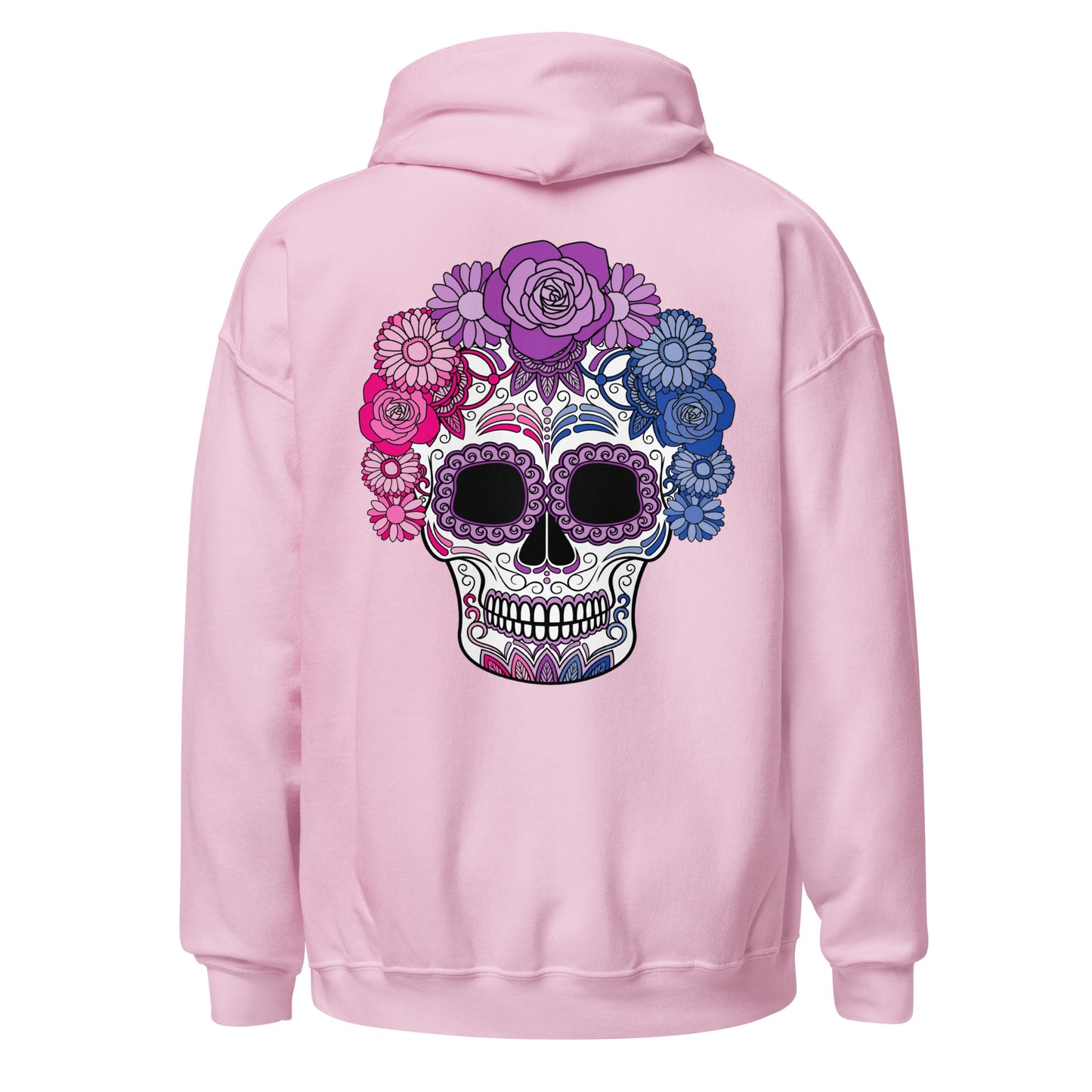 Bisexual Day of the Dead Mask Hoodie Sweatshirt
