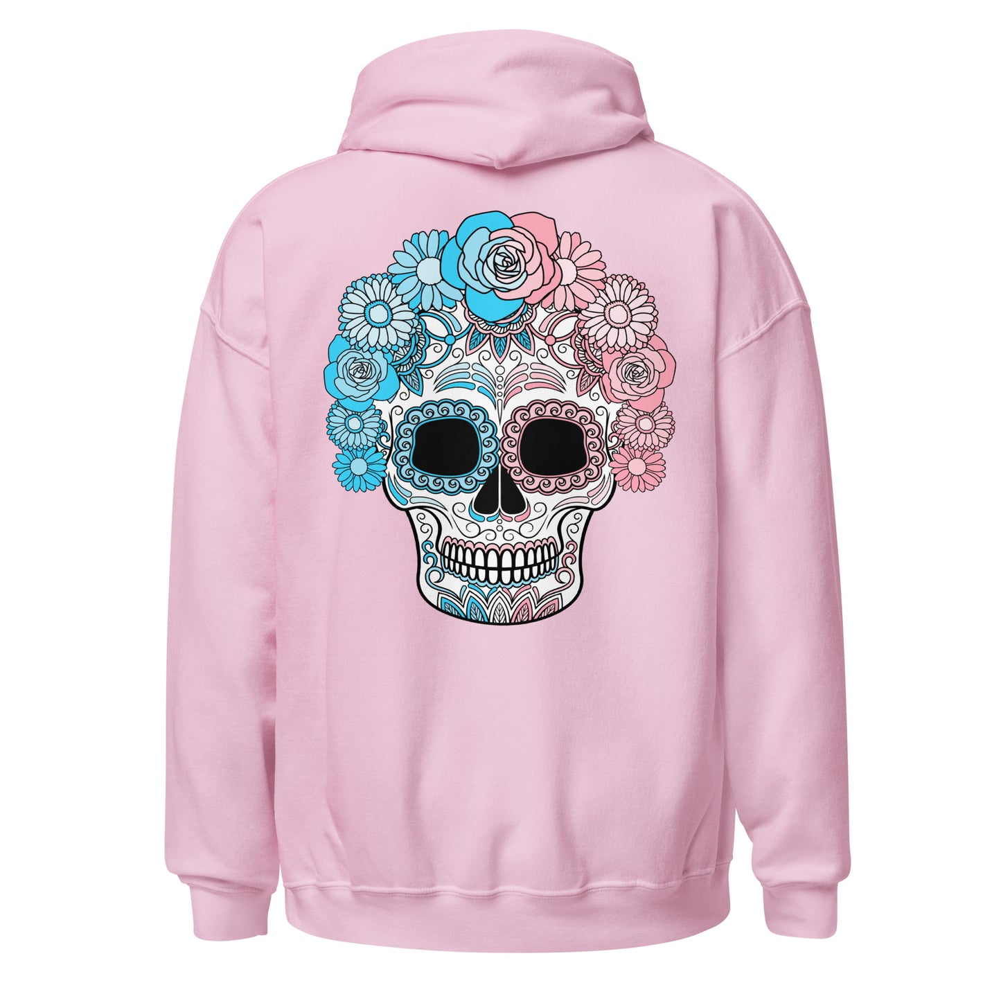 Trans Day of the Dead Mask Hoodie Sweatshirt