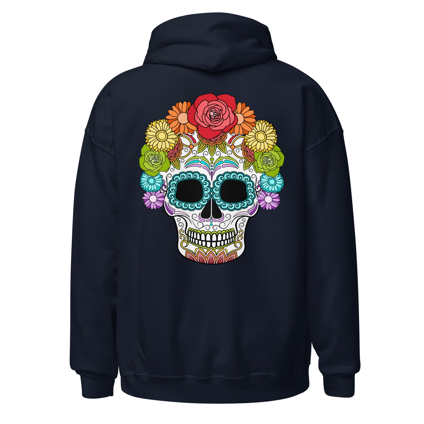 Rainbow Day of the Dead Mask Hoodie Sweatshirt
