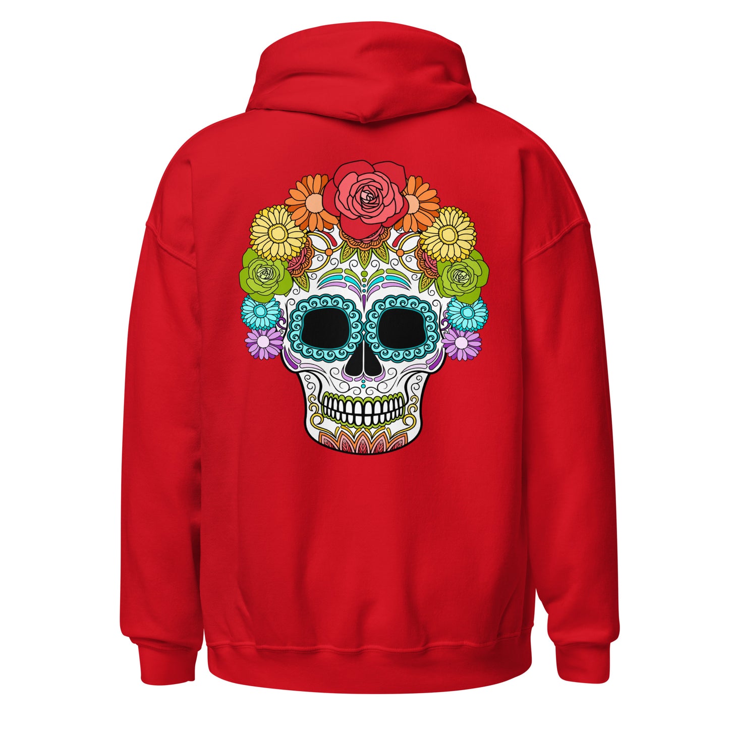 Rainbow Day of the Dead Mask Hoodie Sweatshirt