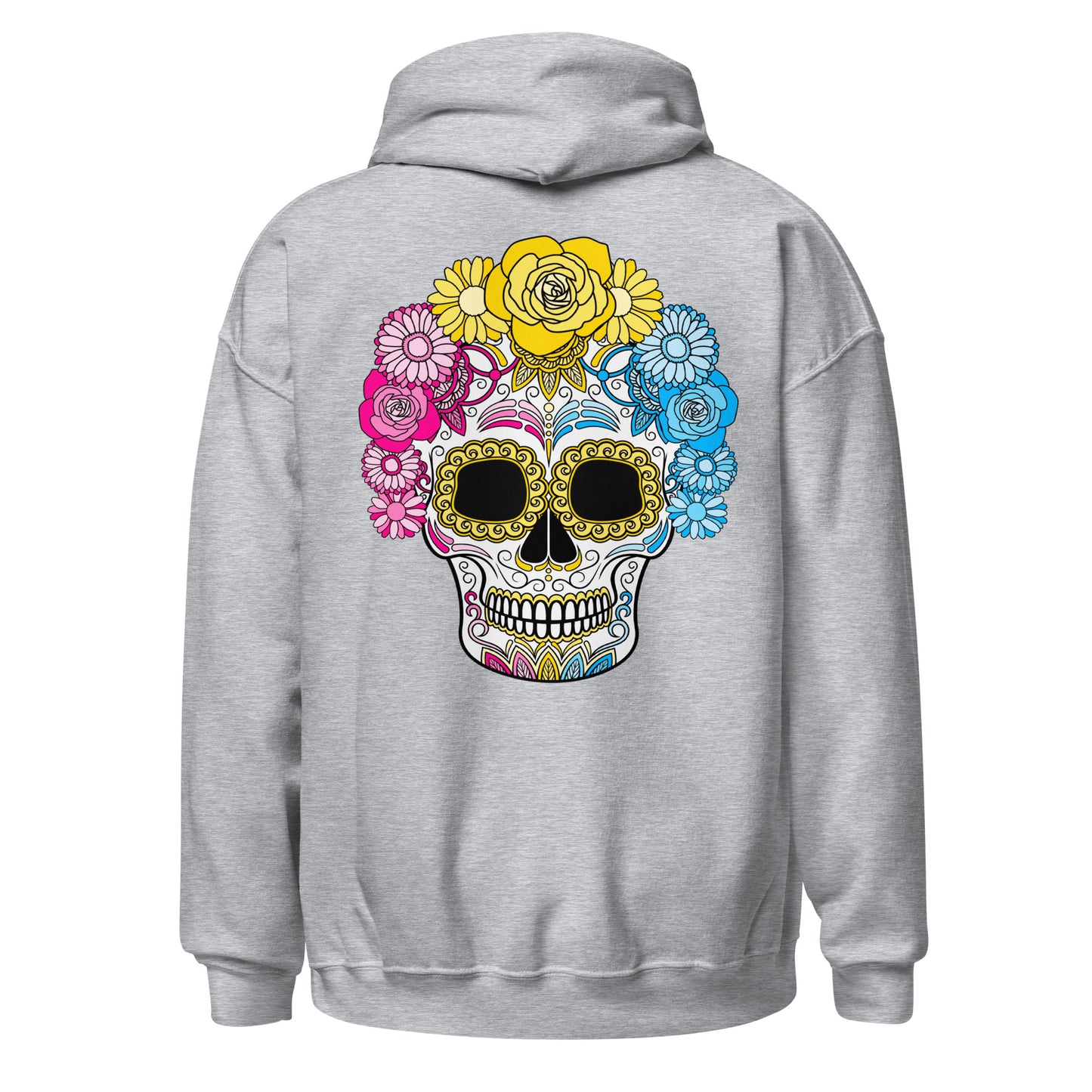 Pansexual Day of the Dead Mask Hoodie Sweatshirt