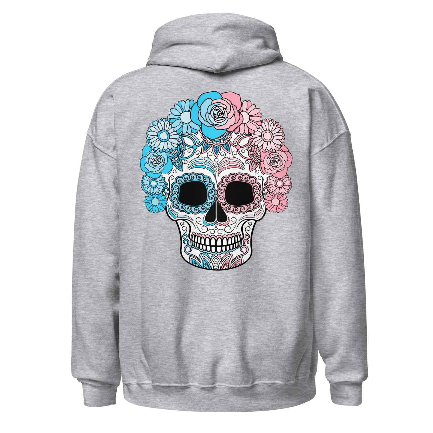 Trans Day of the Dead Mask Hoodie Sweatshirt
