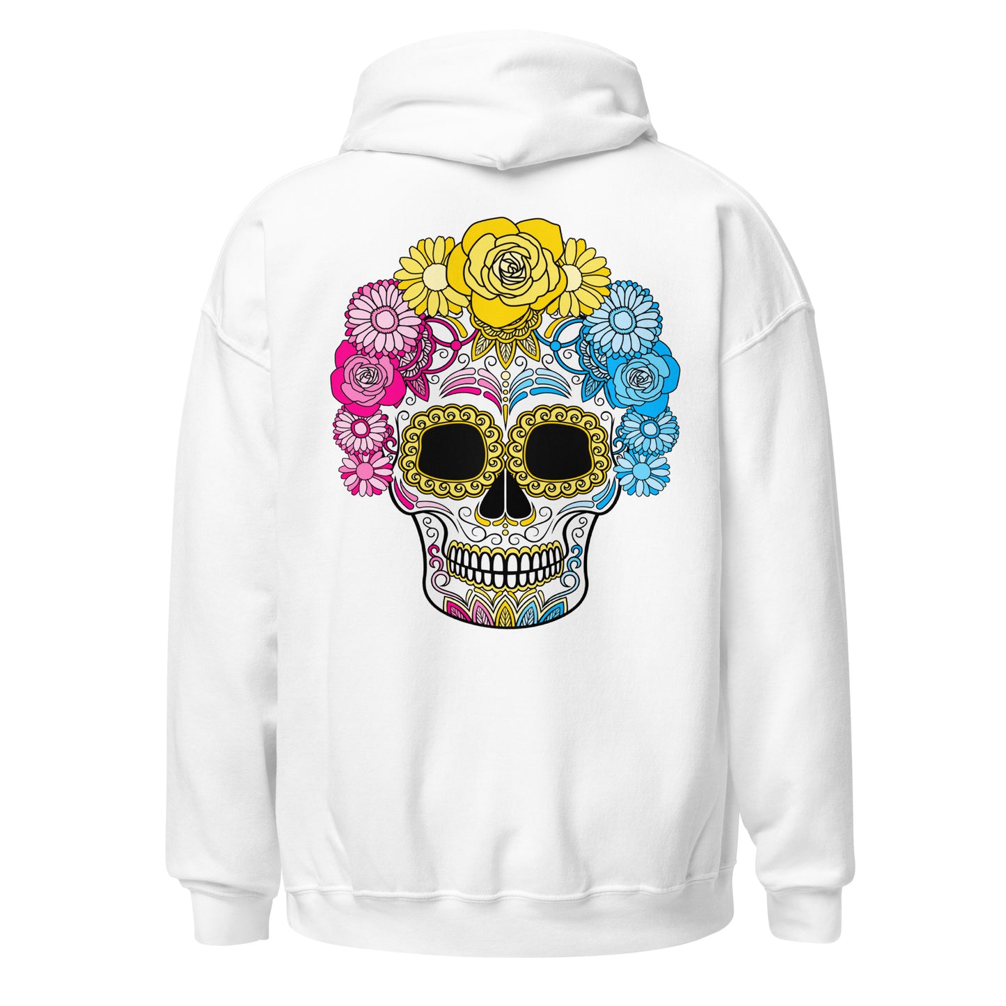 Pansexual Day of the Dead Mask Hoodie Sweatshirt