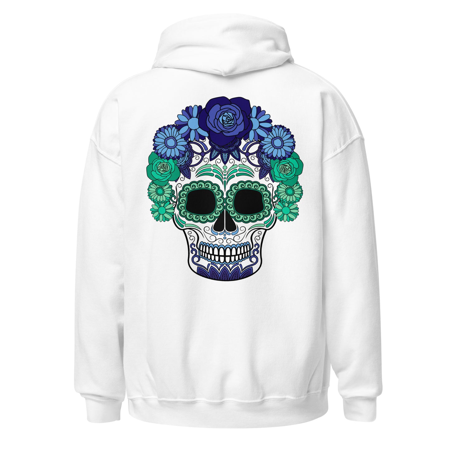 Gay Men Day of the Dead Mask Hoodie Sweatshirt