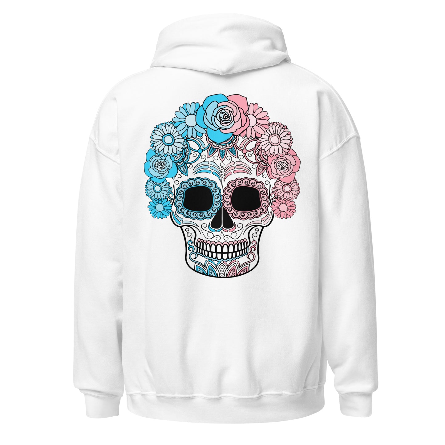 Trans Day of the Dead Mask Hoodie Sweatshirt
