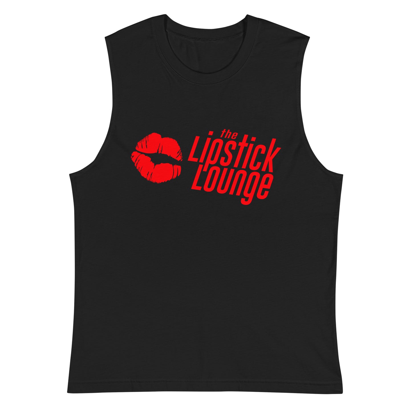 Lipstick Lounge Red Logo Muscle Shirt