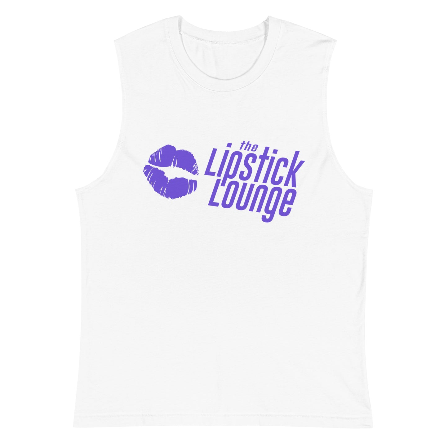 Lipstick Lounge Purple Logo Muscle Shirt