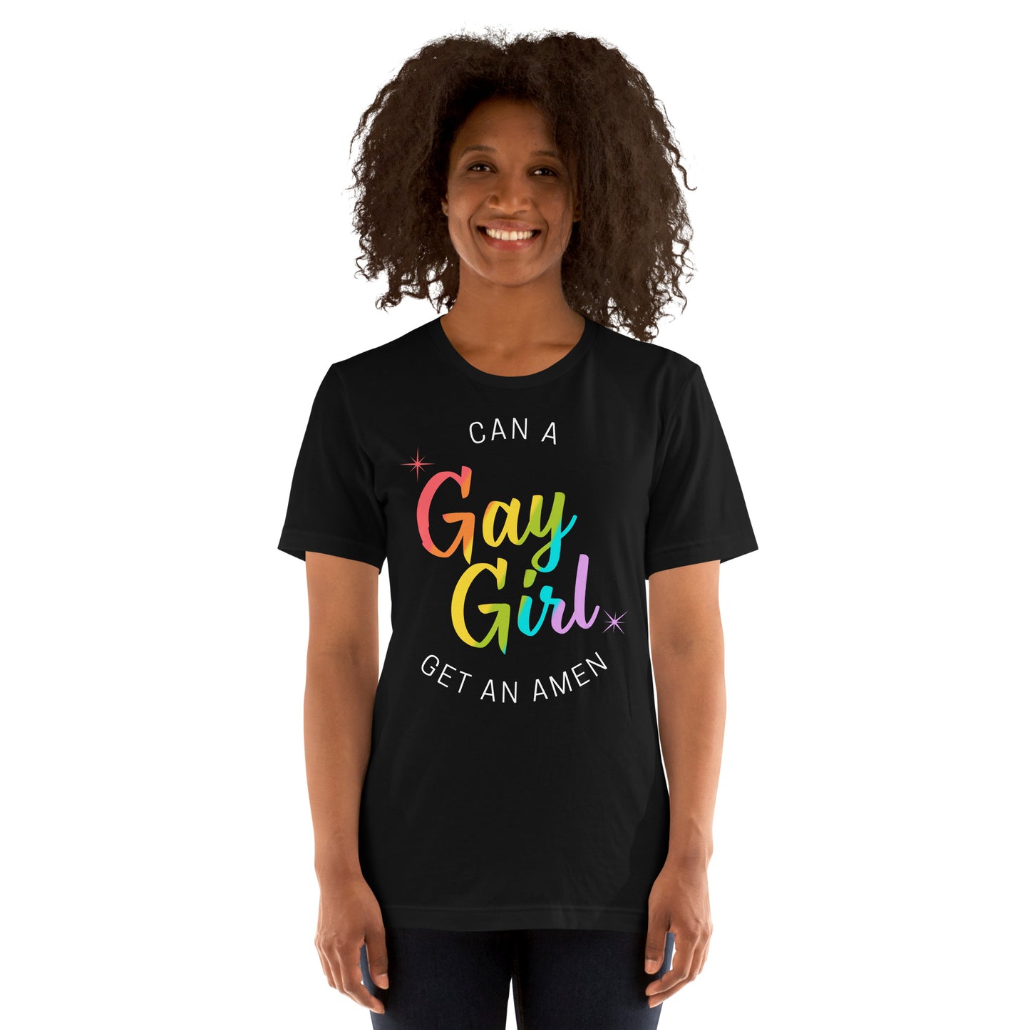 Can A Gay Girl Get An Amen Unisex t-shirt