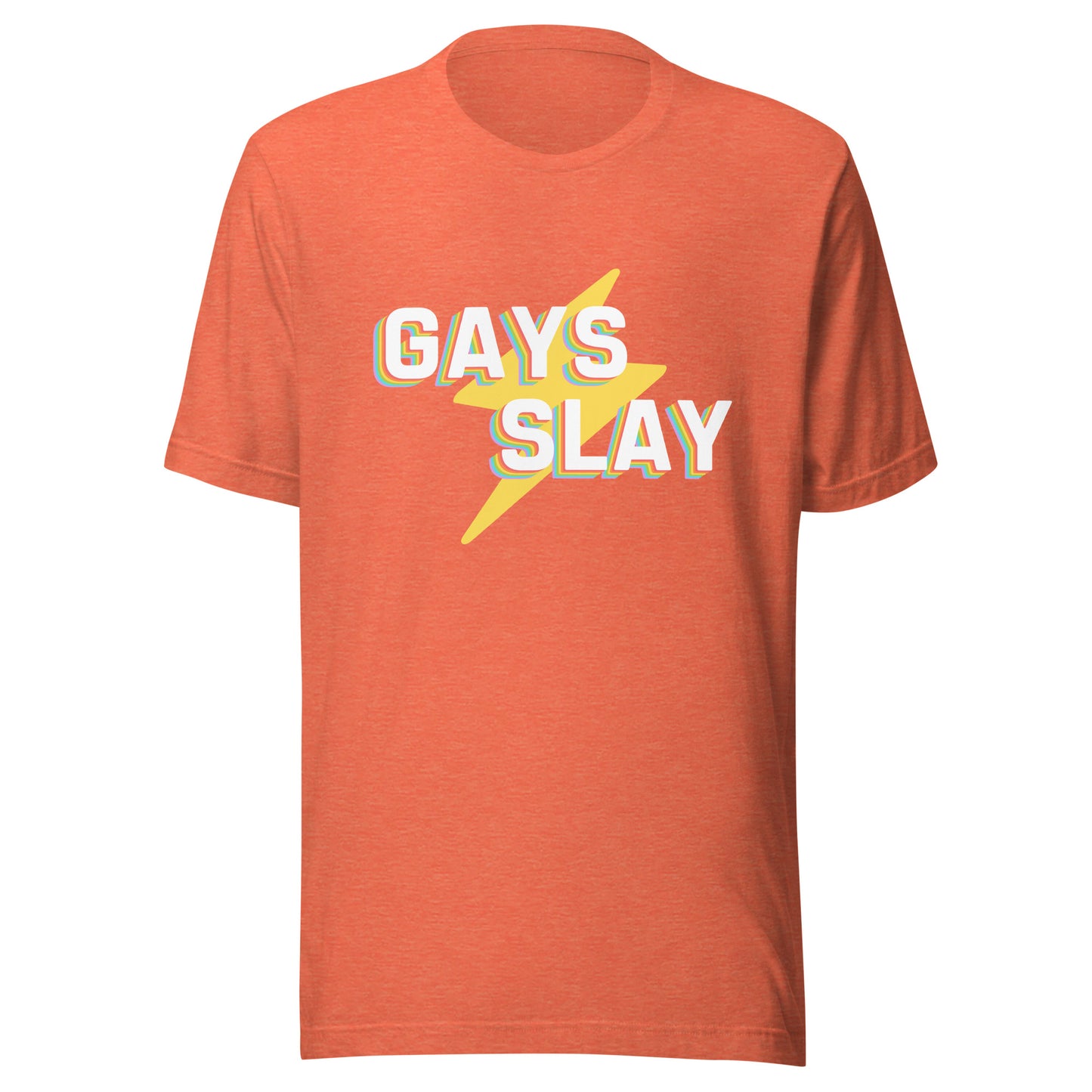 Gays Slay Lightning Unisex t-shirt