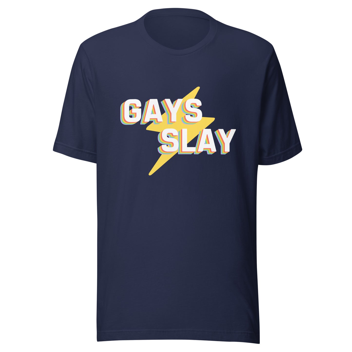 Gays Slay Lightning Unisex t-shirt