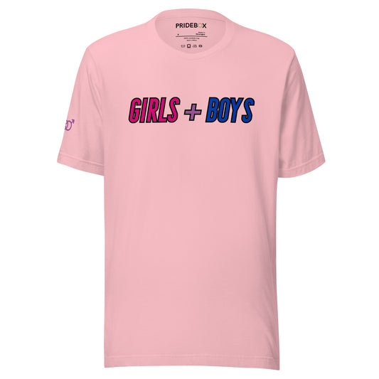Bisexual Pride Girls and Boys Unisex t-shirt