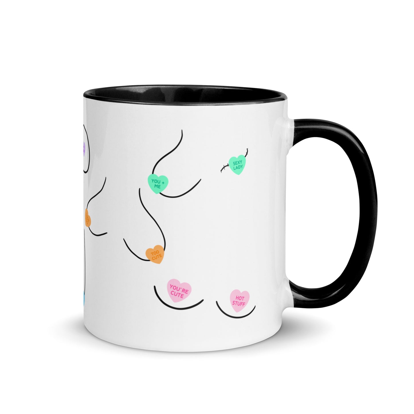Candy Heart Boobies Mug