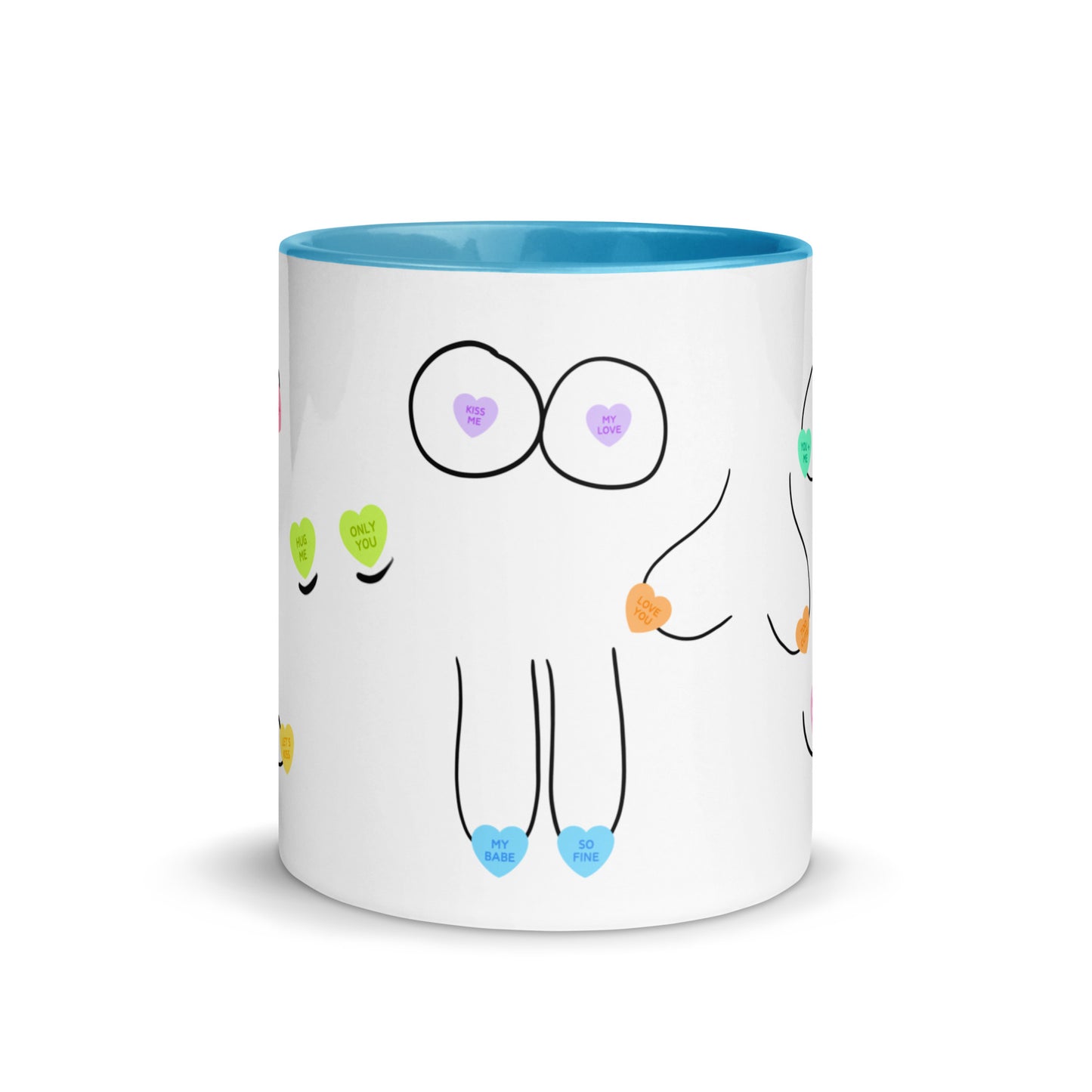 Candy Heart Boobies Mug
