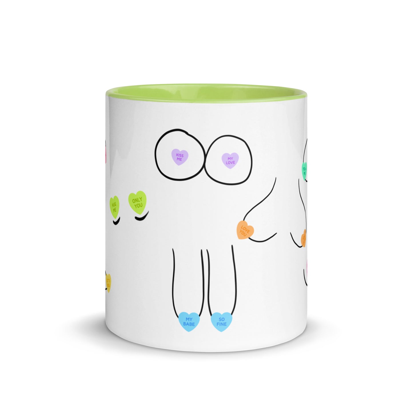 Candy Heart Boobies Mug