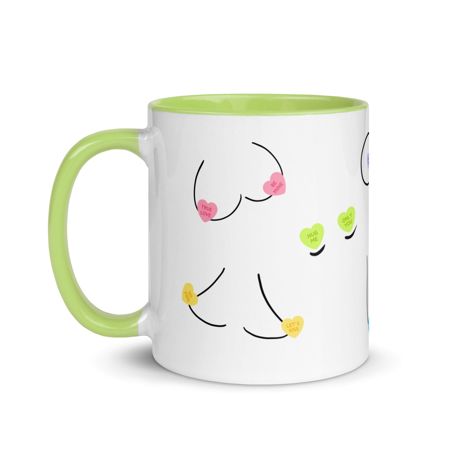 Candy Heart Boobies Mug