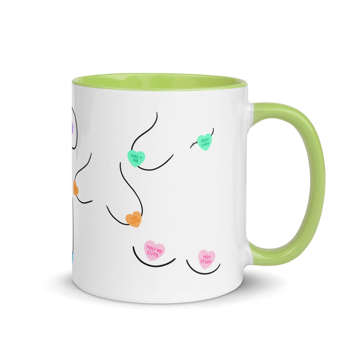 Candy Heart Boobies Mug