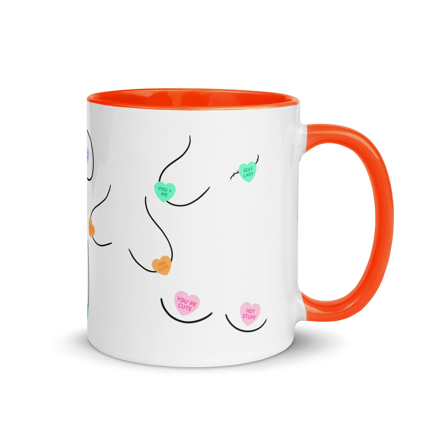 Candy Heart Boobies Mug