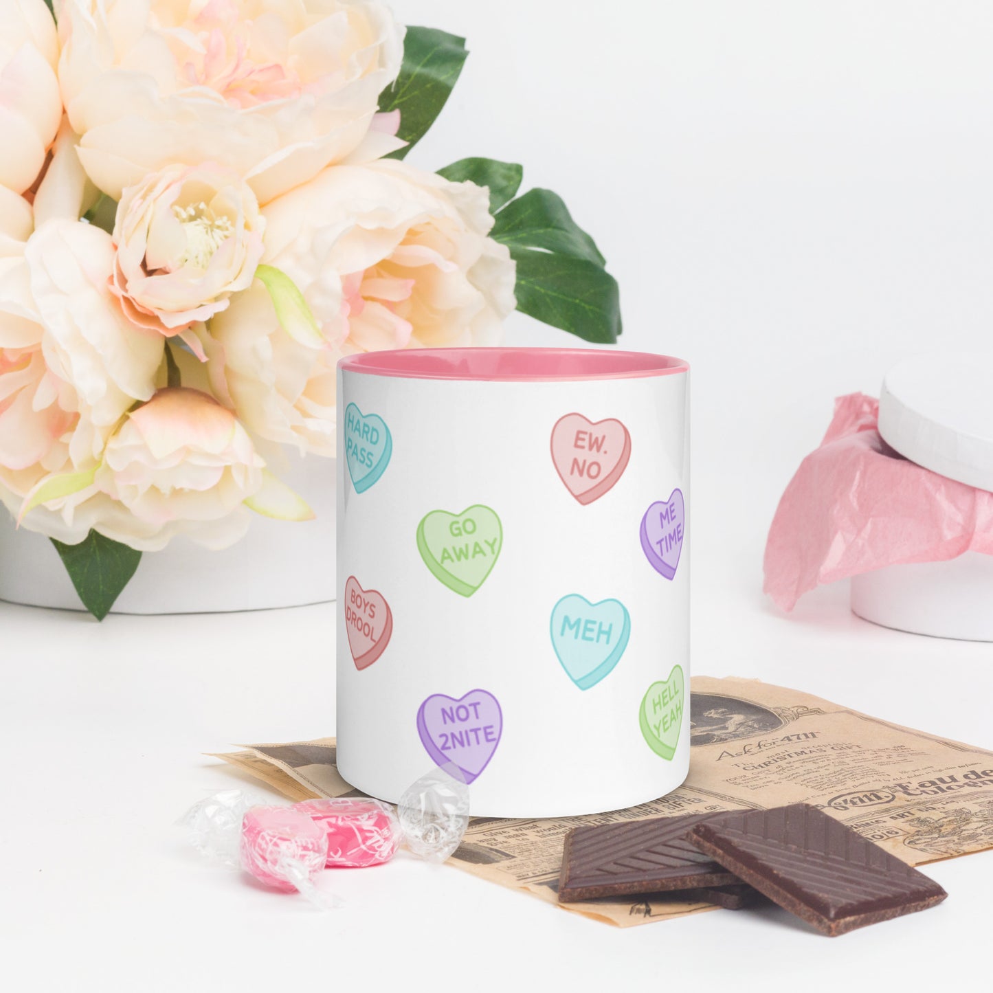 Sassy Candy Hearts Mug