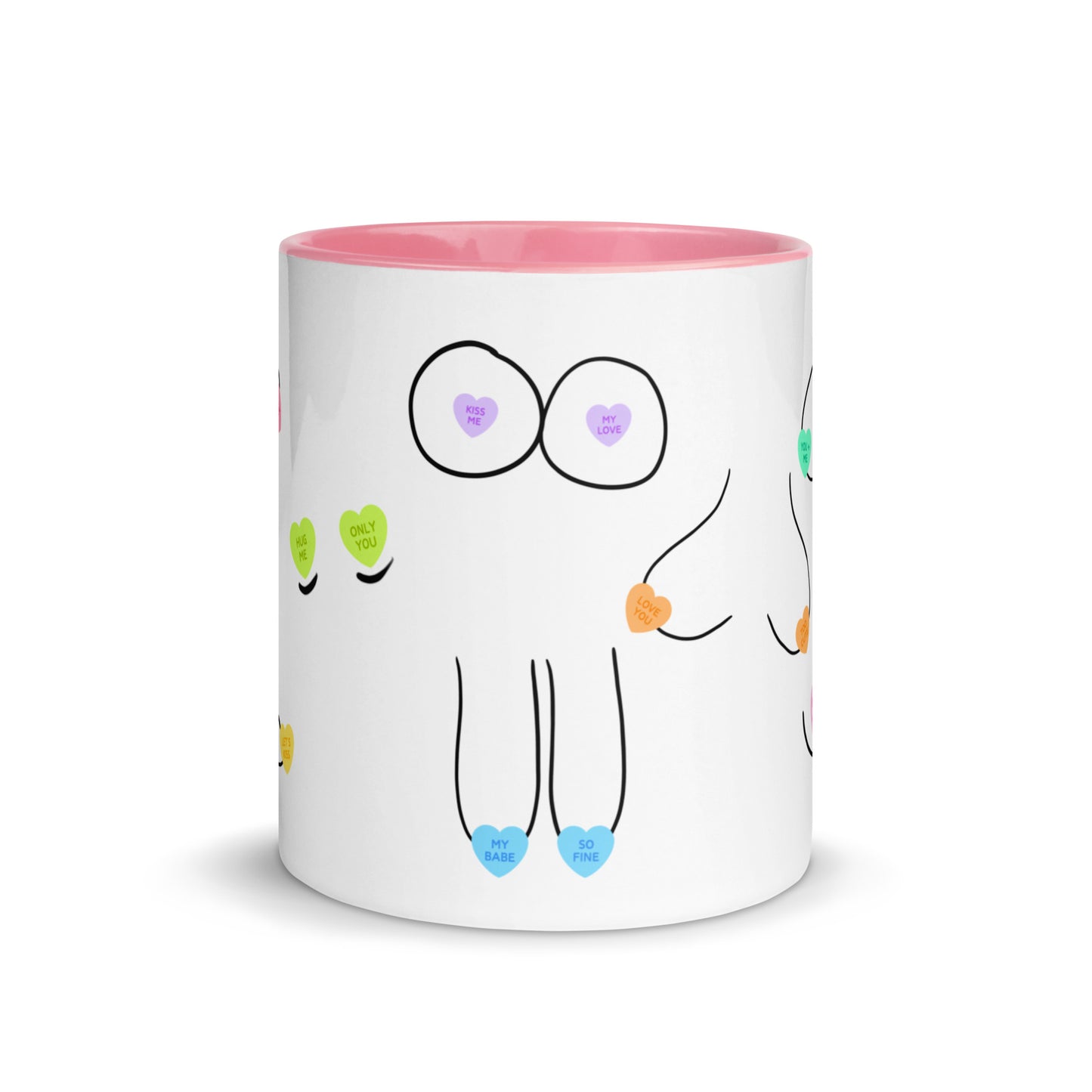 Candy Heart Boobies Mug