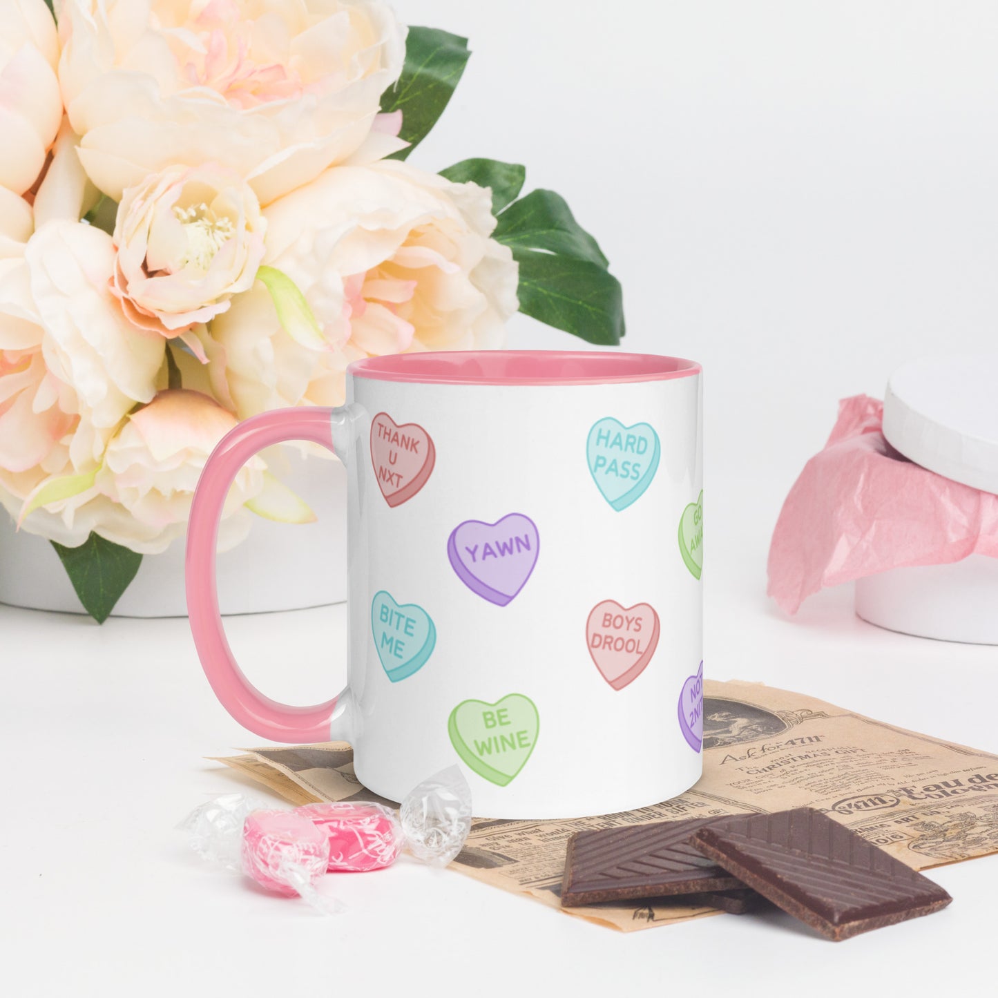 Sassy Candy Hearts Mug