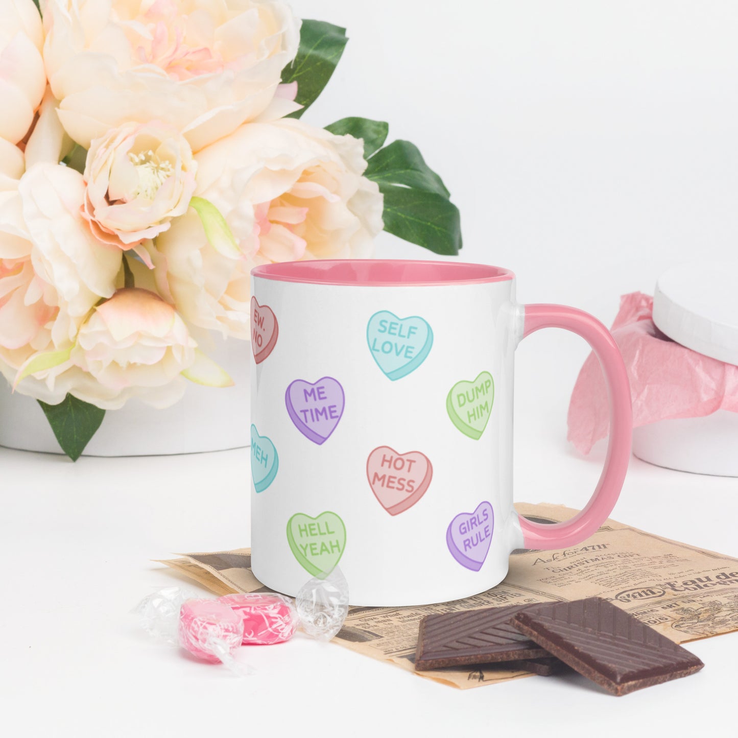 Sassy Candy Hearts Mug