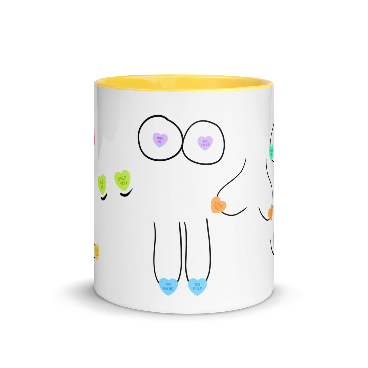 Candy Heart Boobies Mug