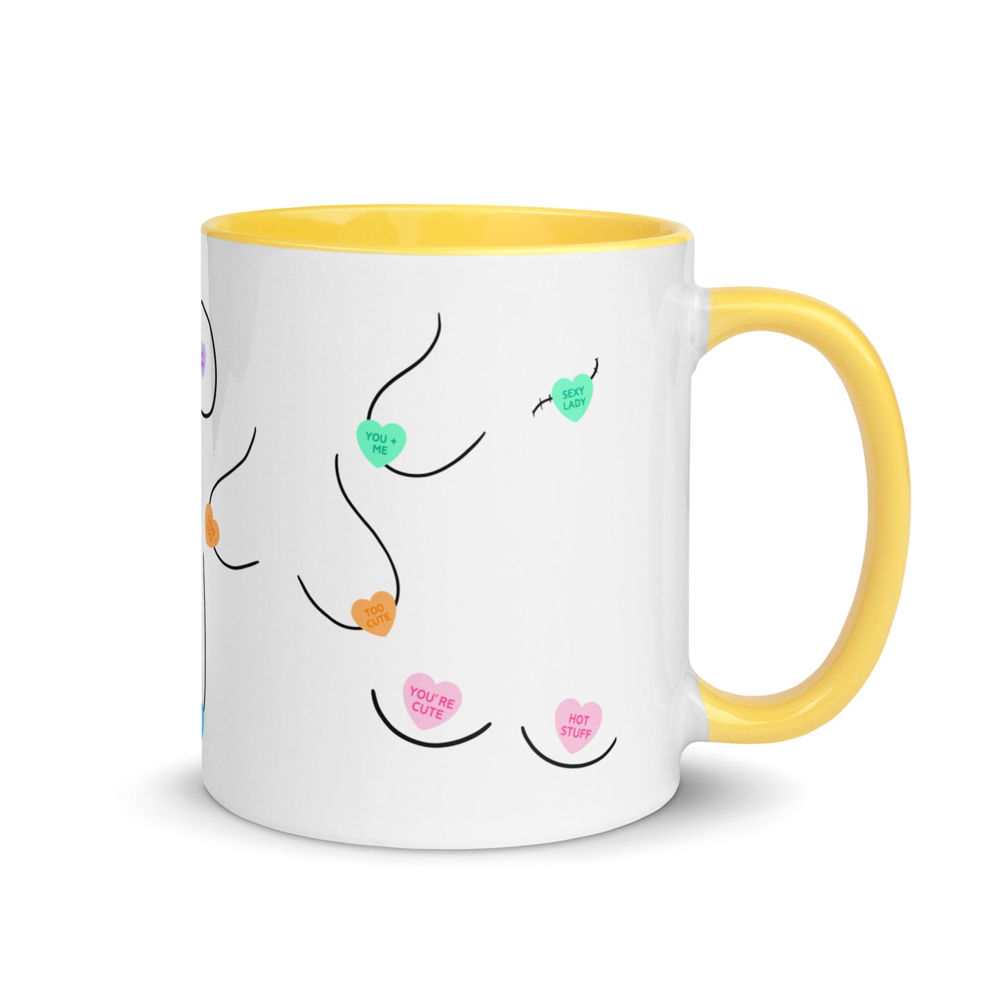 Candy Heart Boobies Mug