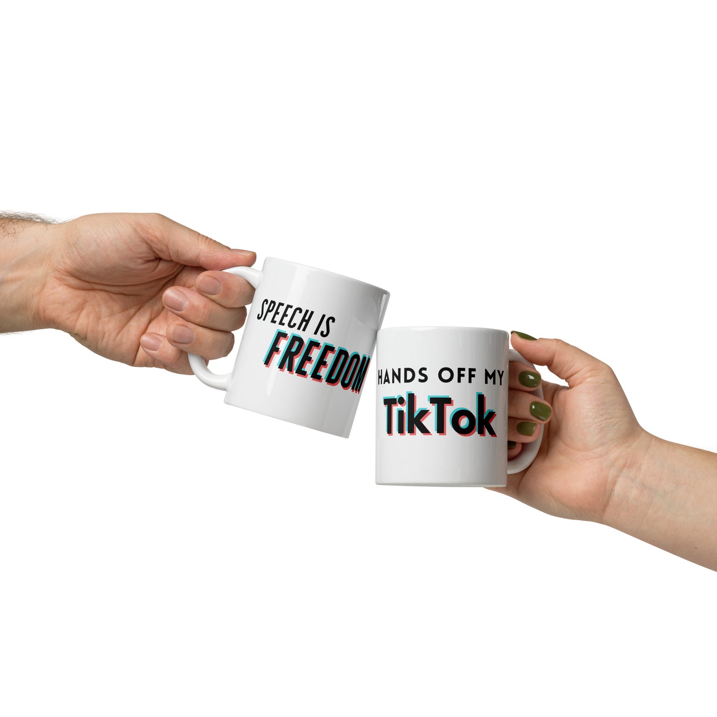 Hands Off My TikTok - Speech is Freedom Mug
