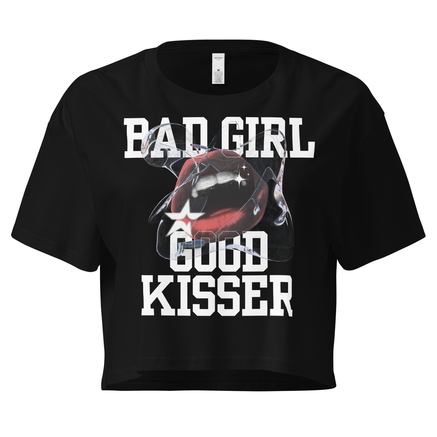 Bad Girl Good Kisser crop top