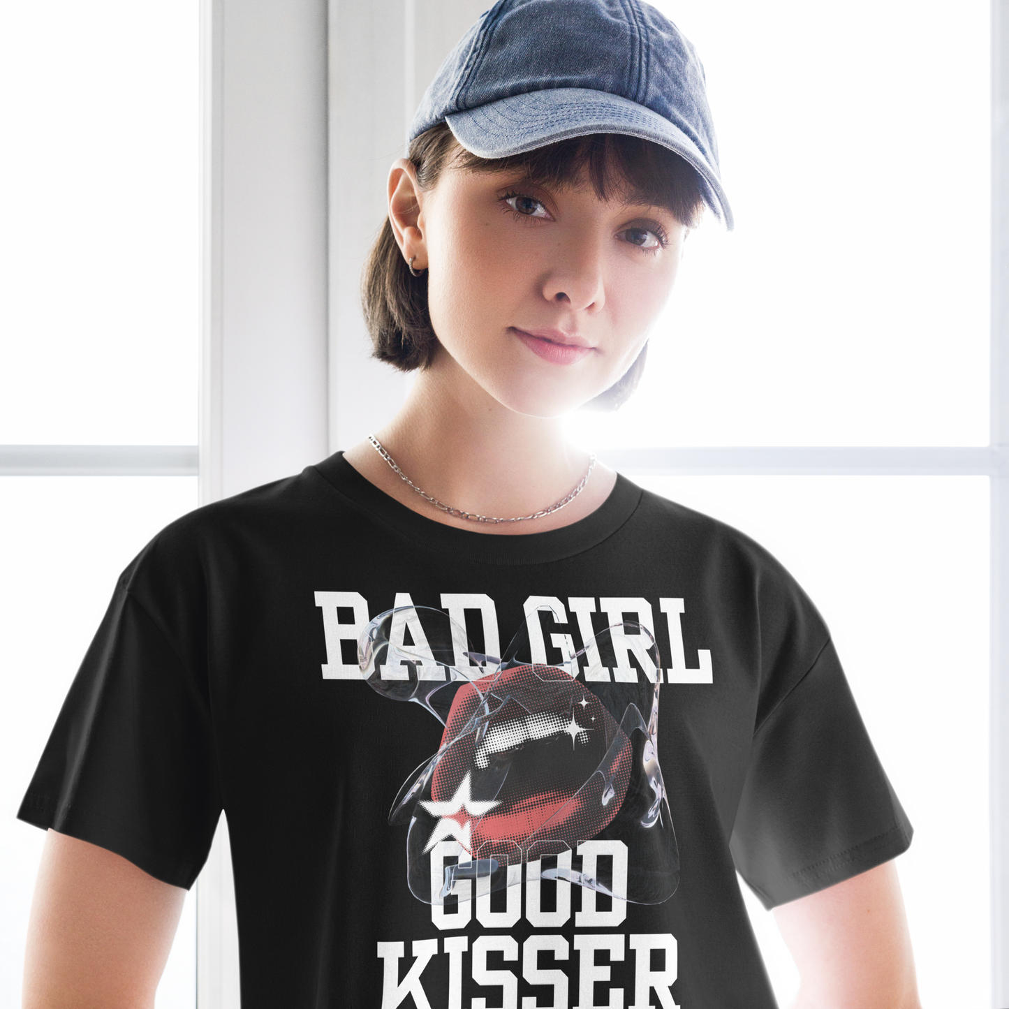 Bad Girl Good Kisser crop top