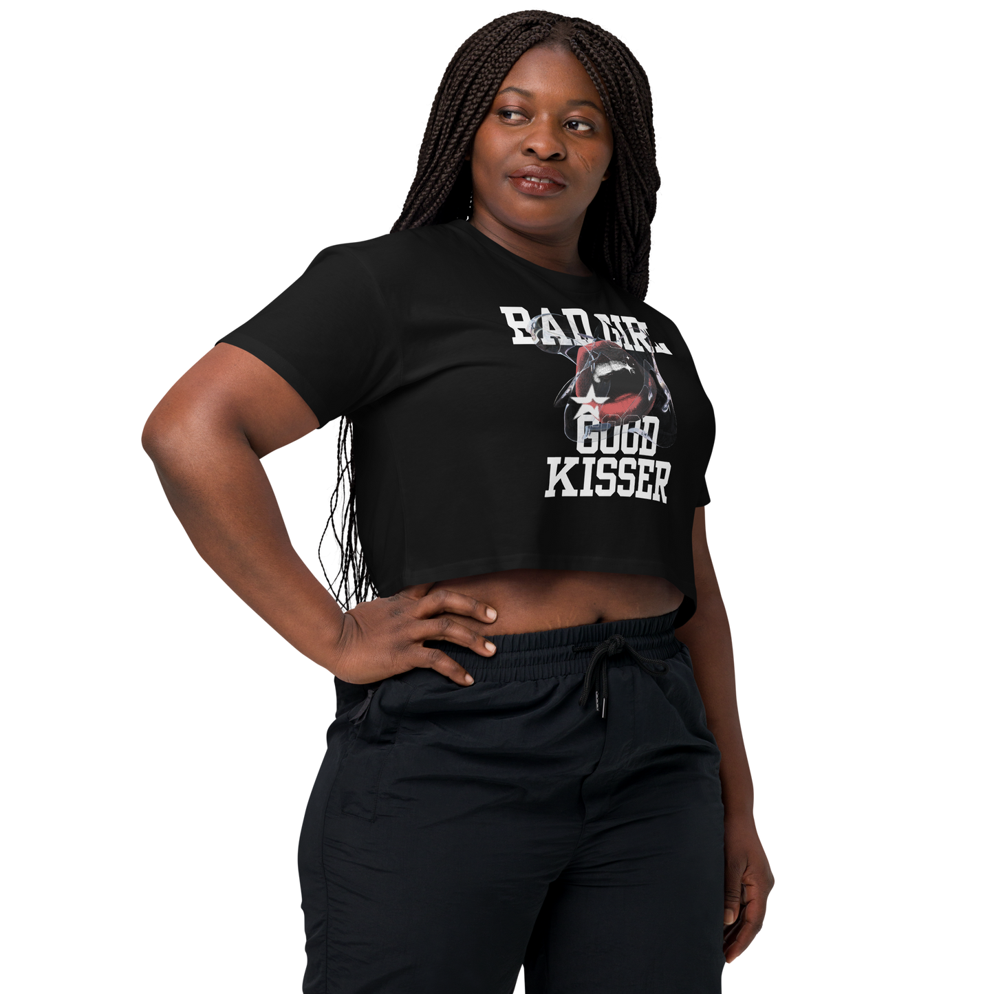 Bad Girl Good Kisser crop top