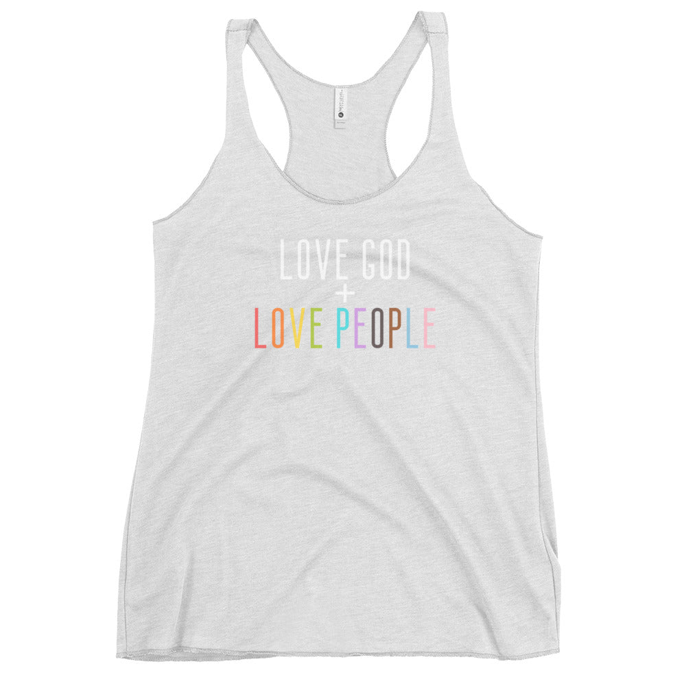 Love God + Love People Racerback Tank