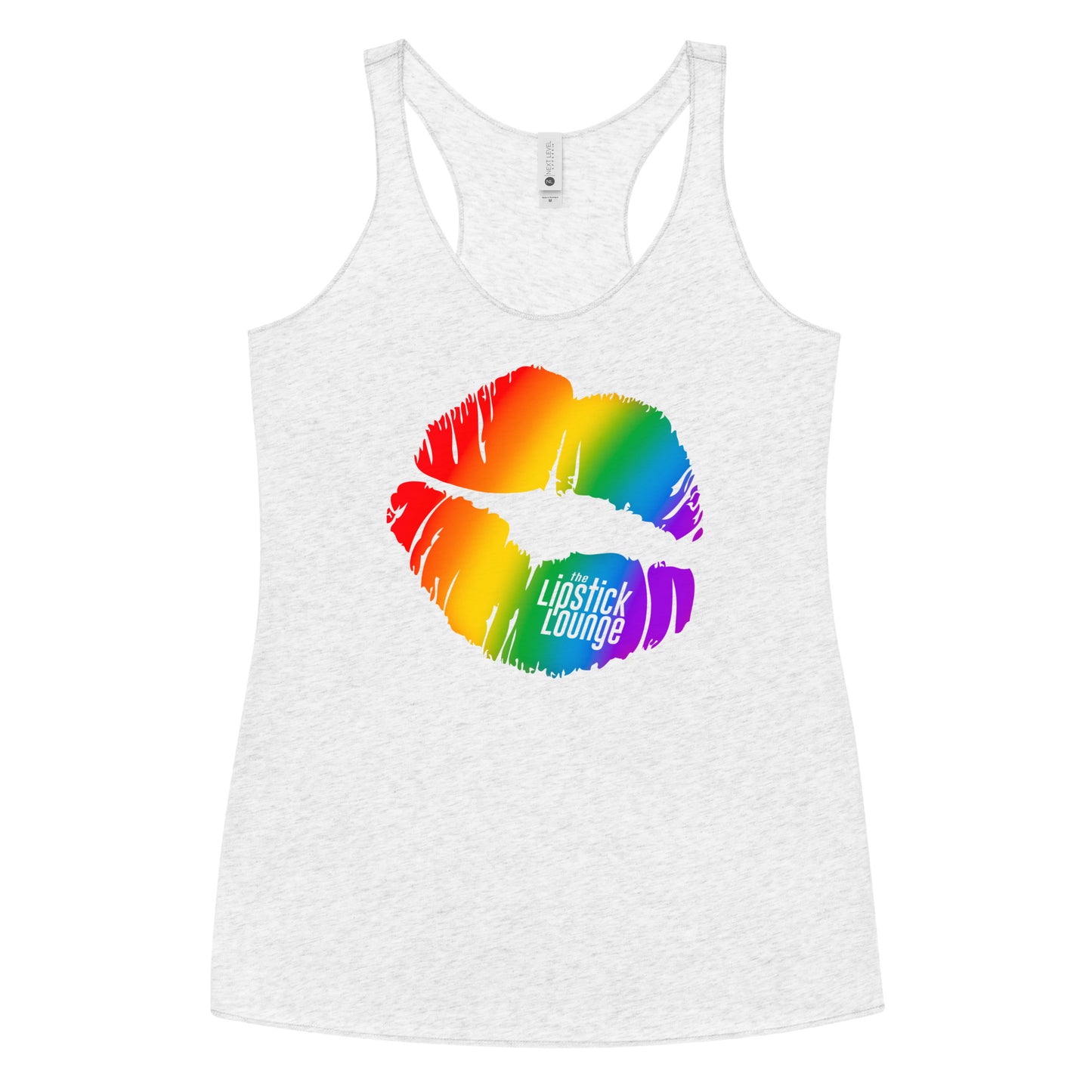 Lipstick Lounge Rainbow Racerback Tank