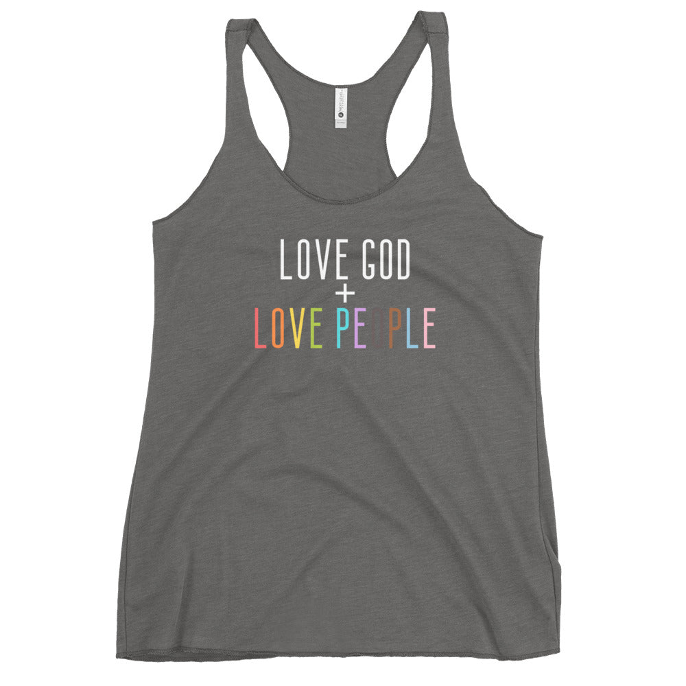 Love God + Love People Racerback Tank