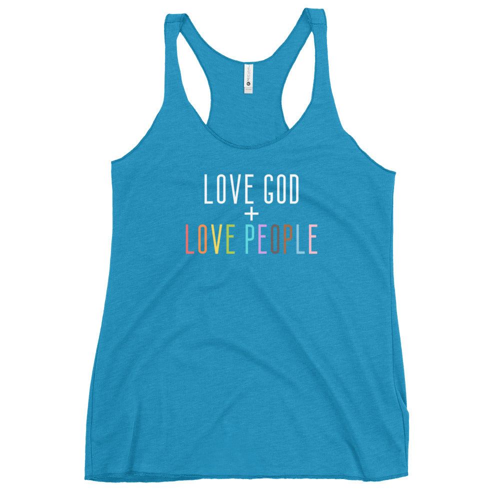 Love God + Love People Racerback Tank