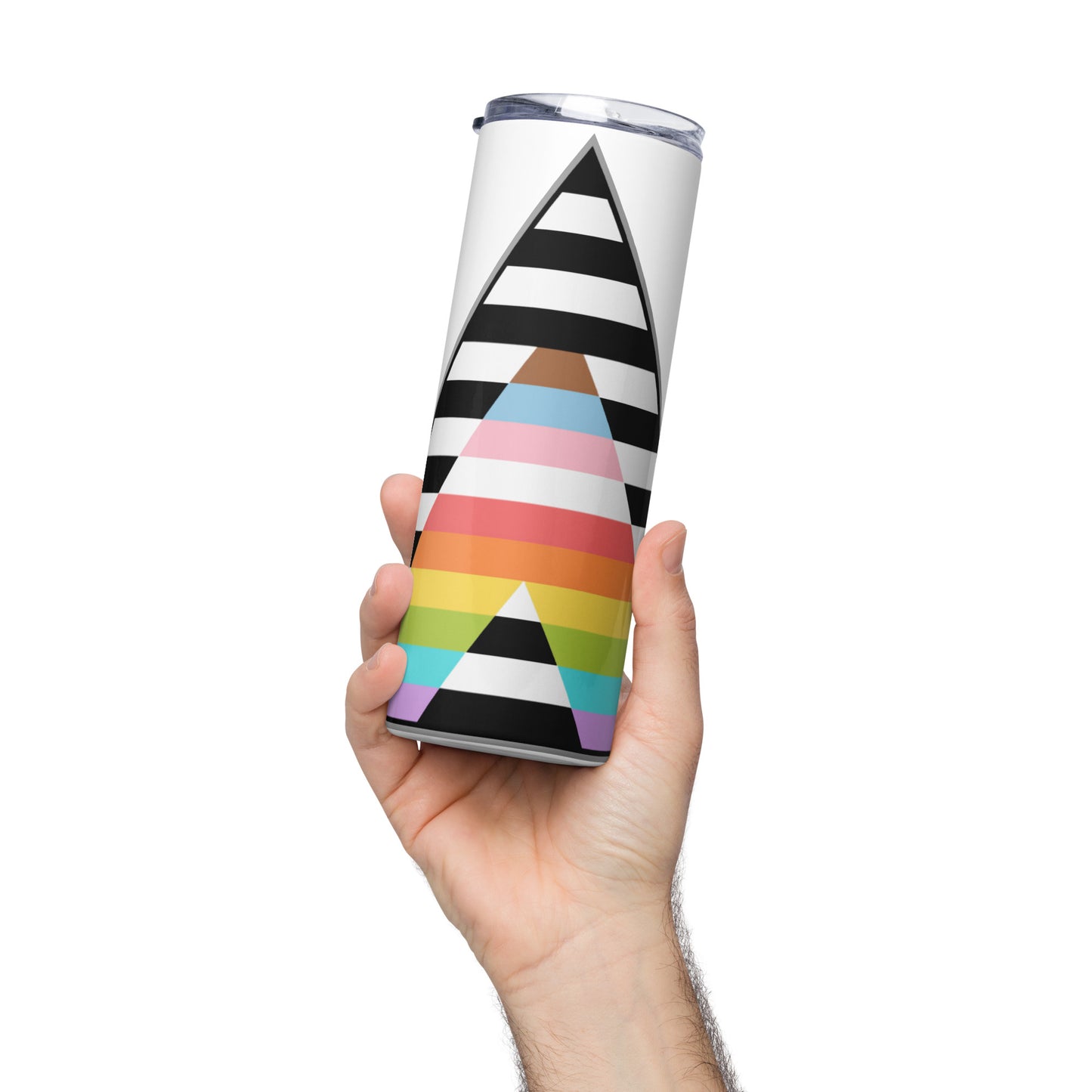 LGBTQ+ Ally Pride Progress Stainless Steel Tumbler
