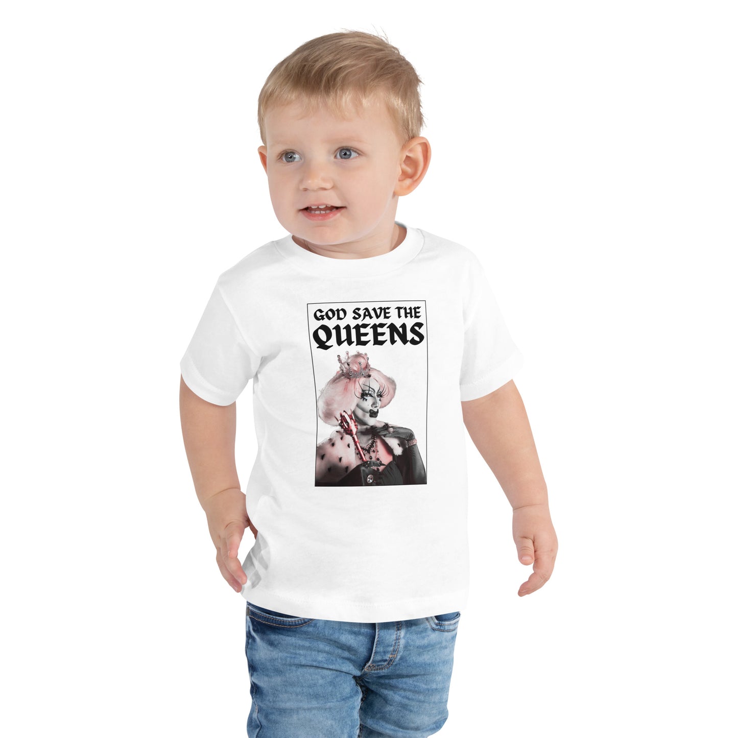 God Save the Queens Toddler Tee - Light Colors