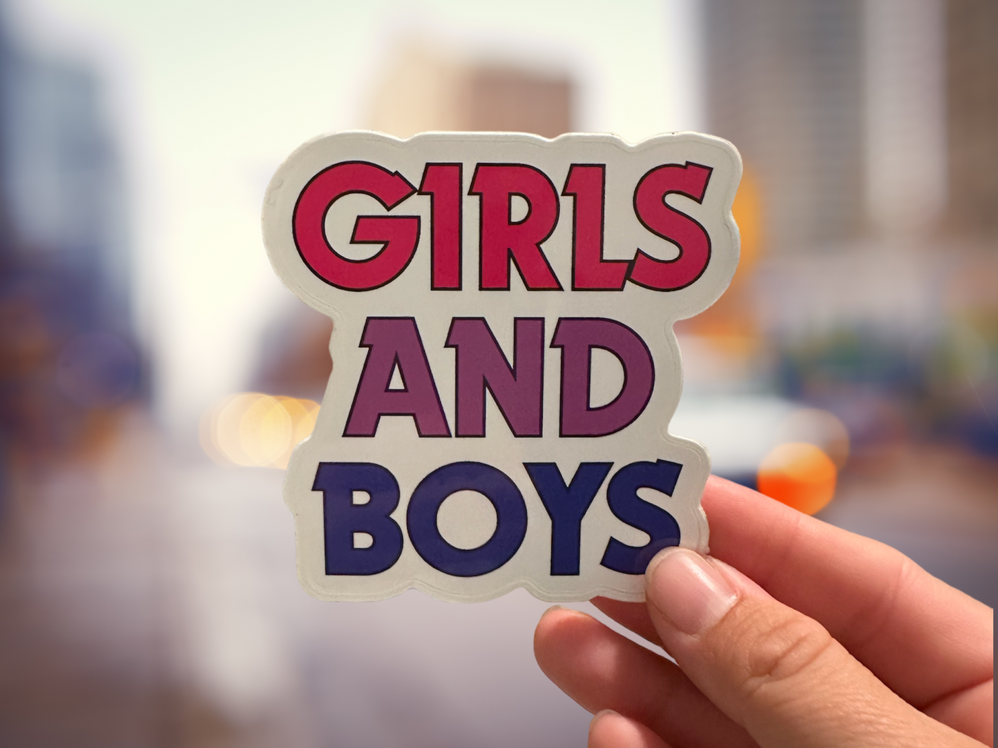 Girls and Boys Sticker