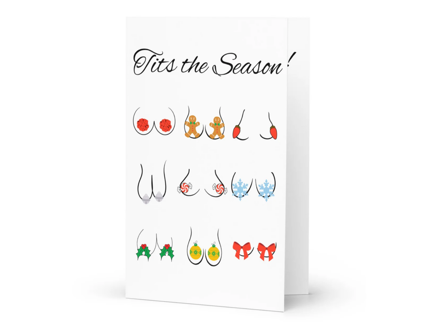 Tits the Season Greeting Card