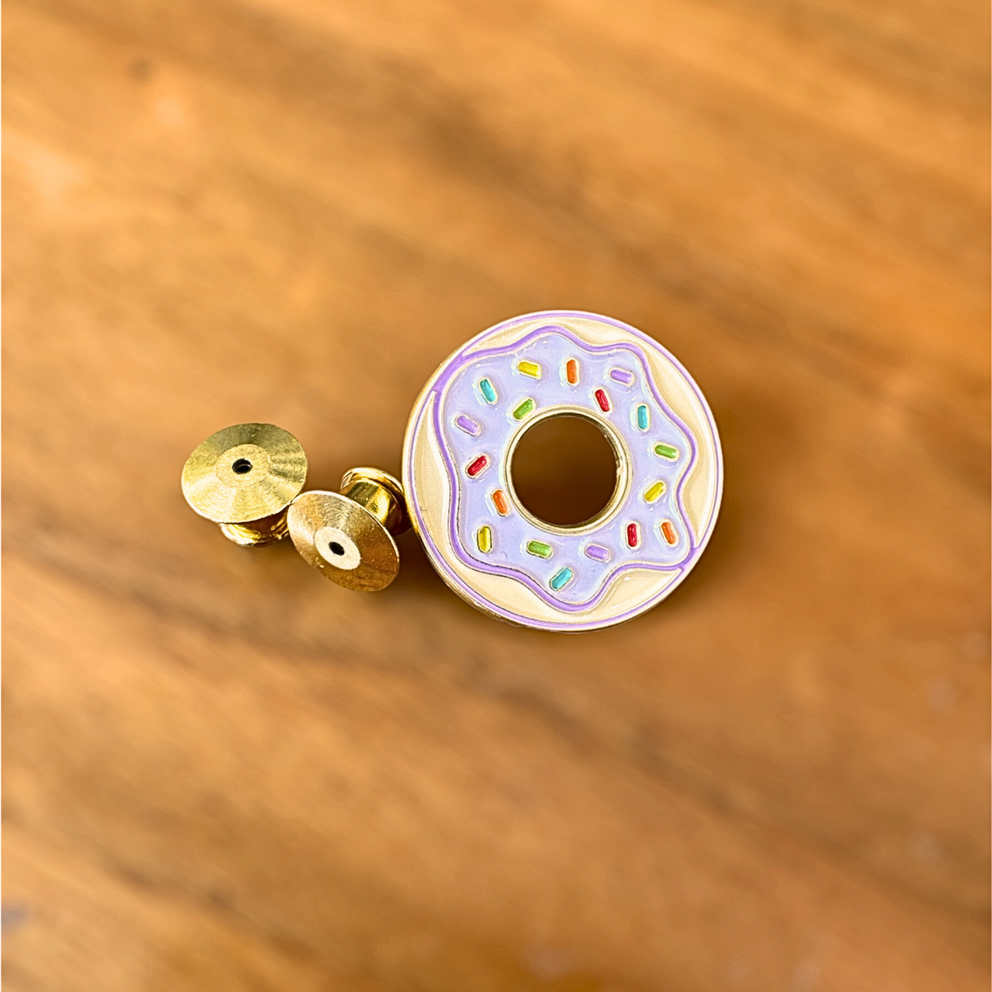 Rainbow Donut Enamel Pin