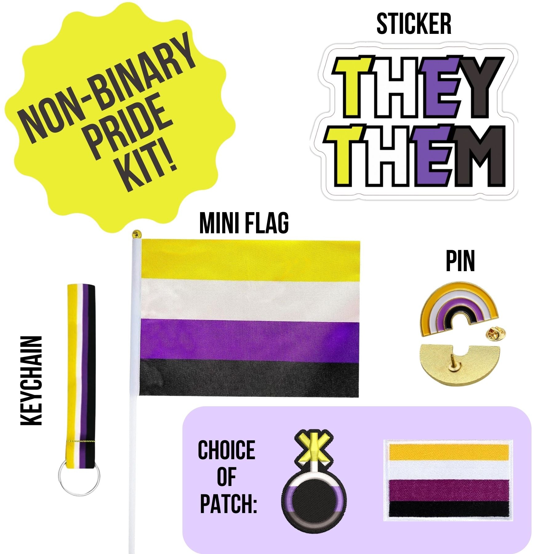 Non-Binary Pride Kit – Prideboxco