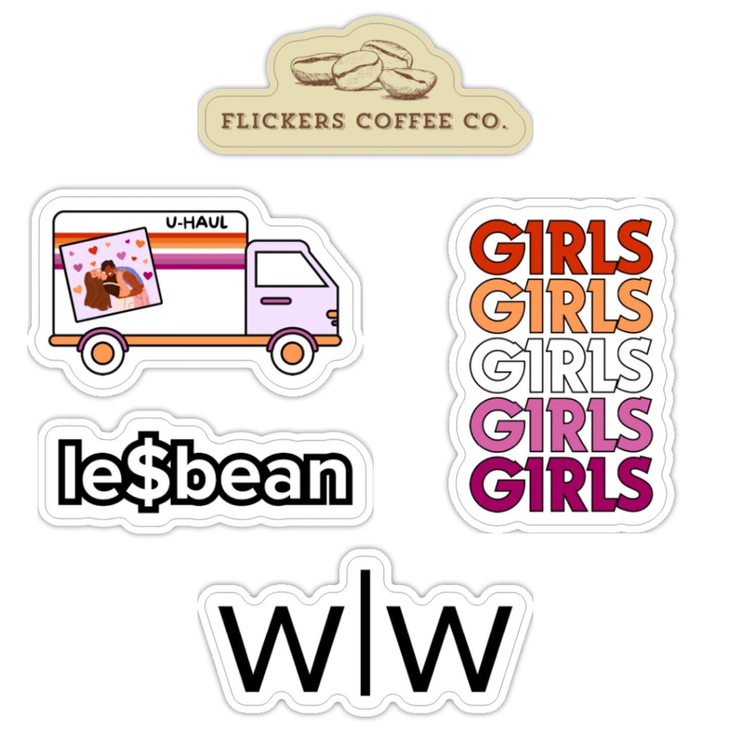 Lesbian Sticker Set