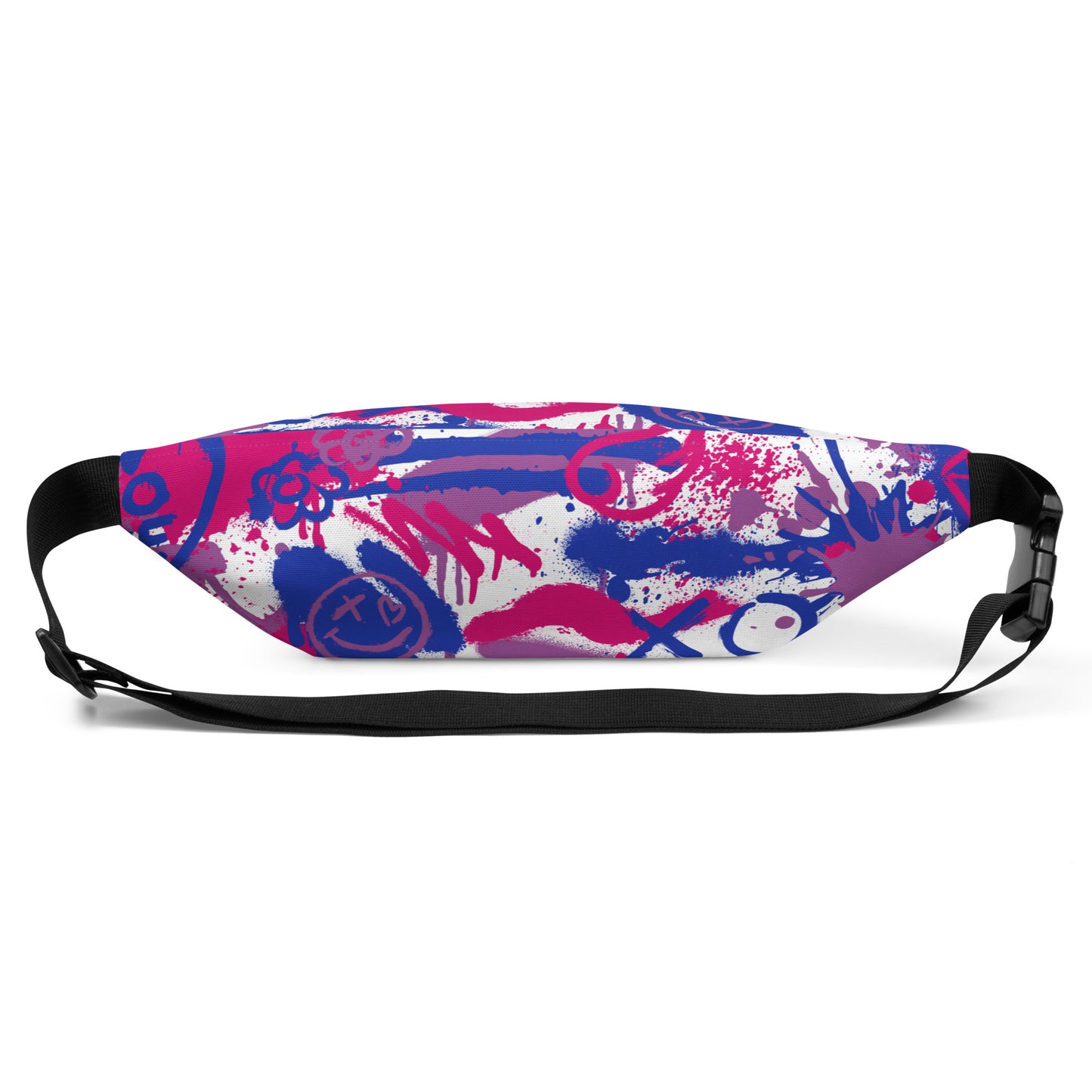 Bisexual Graffiti Belt Bag in White