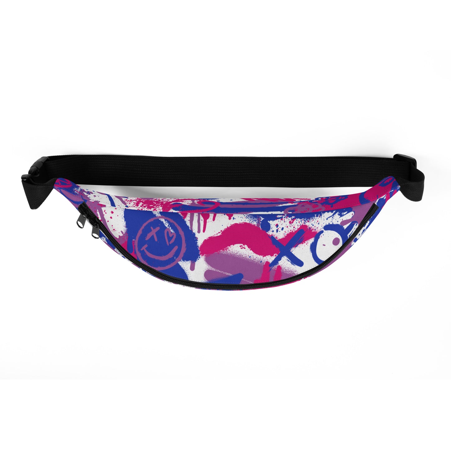 Bisexual Graffiti Belt Bag in White