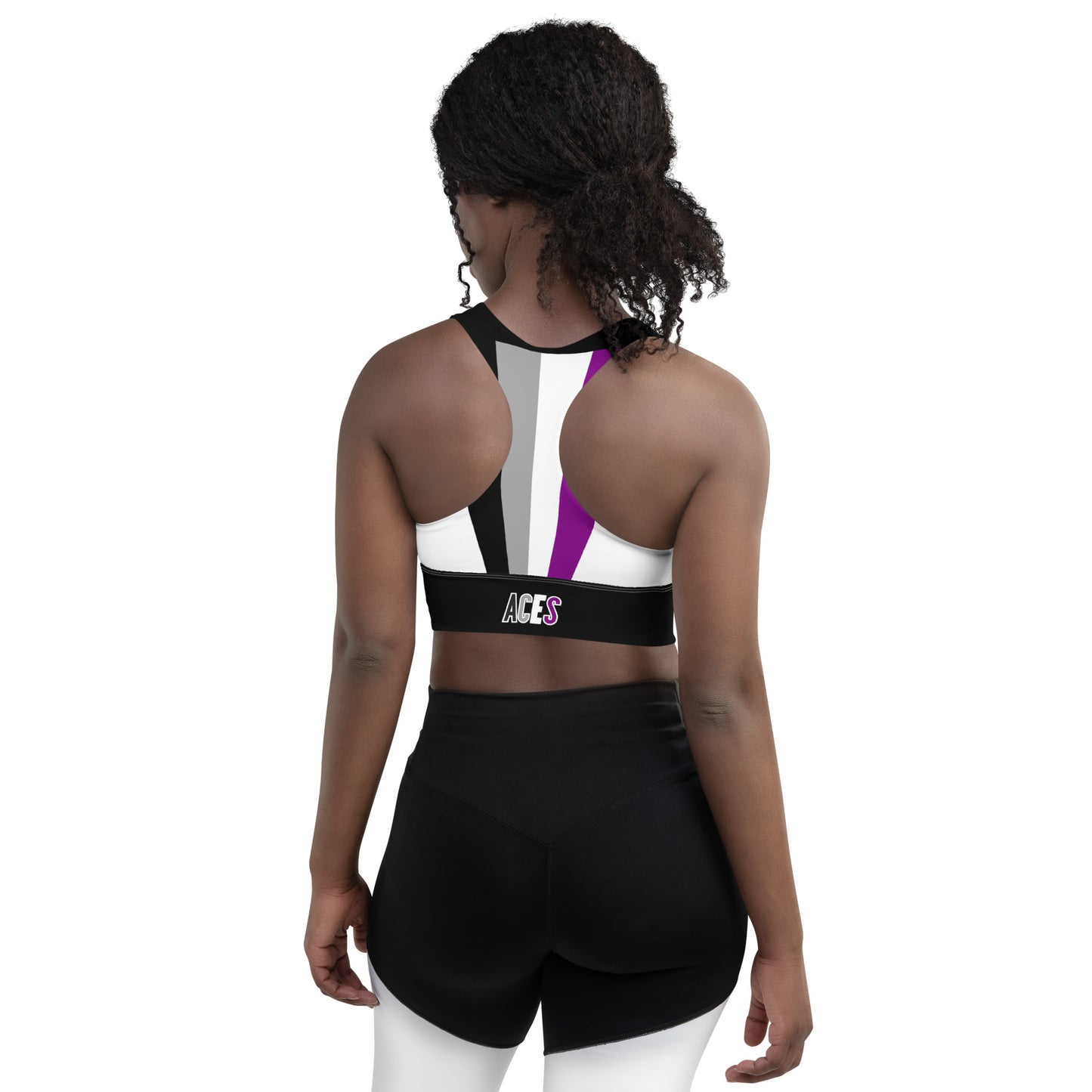 Aces Asexual Pride Flag Sports Bra